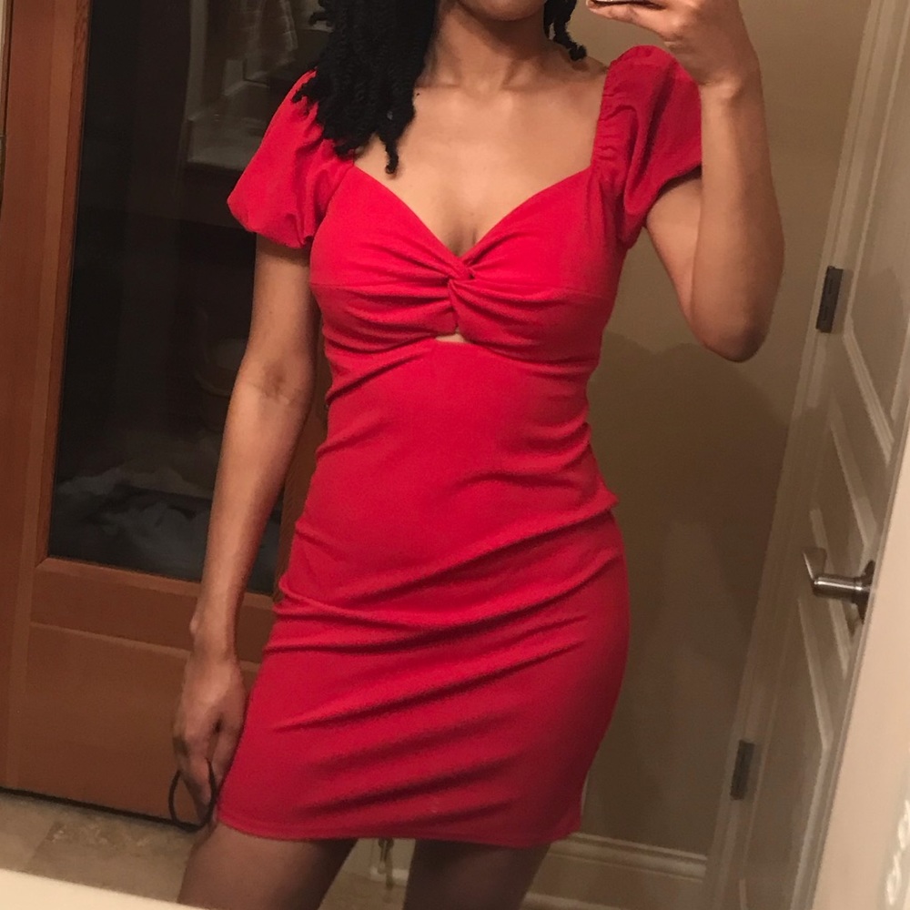 Red dress